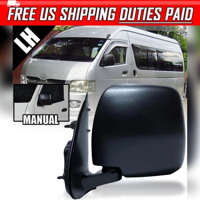 For Toyota Hiace Commuter 2014-2018 LEFT Side Mirror Black Manual