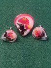 VINTAGE LUCITE RED ROSES PIN/EARRING SET — photo 6
