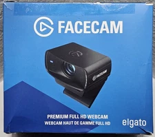 Elgato Facecam MK.2 Premium 1080p60 Full HD USB Webcam (Black), 10WAC9901