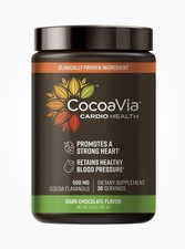 CocoaVia Cardio Health Cocoa Powder 30 Servings 500mg Cocoa Flavanols Support...