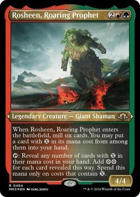 Rosheen, Roaring Prophet (Foil Etched) -Foil Near Mint MTG Modern Horizons 3