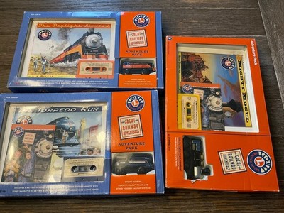 X3-LIONEL GREAT RAILWAY ADVENTURE PACK DAYLIGHT LIMITED RUNS ON WOODEN TRACK NIB