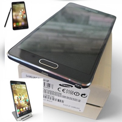 Samsung Galaxy Note 4 32GB - schwarz - entsperrt - Smartphone neu geöffnete Verpackung UK-Modell