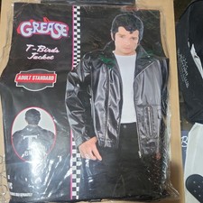 LICENCIA✨ Chaqueta T-Birds Grease + Peluca Danny Para Hombre Disfraz de Halloween Juegos con disfraces NUEVO
