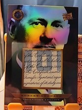 2025 pieces of the past inventors ed. robert goddard relic #556 stock bond🔥🔥🔥