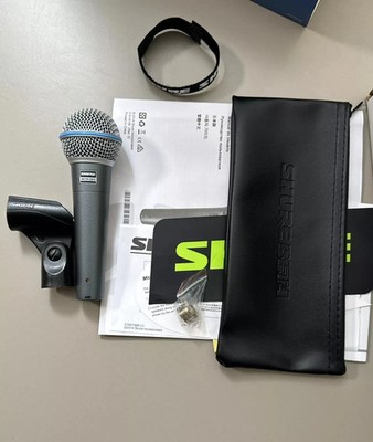 Beta 58A Super Cardioid Dynamic Vocal Microphone - Black - US Shipping