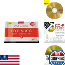 Maxell CD-R Music Spindle 50-Pack Audio Only Blank Media