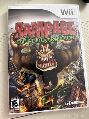 Rampage: Total Destruction Nintendo Wii Midway 2006 CIB Complete Video Game