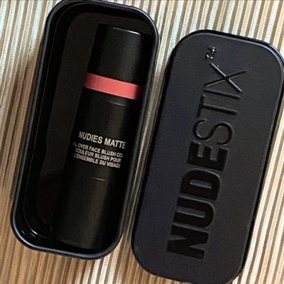 Nudestix Nudies Matte All Over Face Blush Color HOT FIRE  0.25oz/7g Full Size