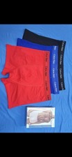 Men's Boxer Shorts Underwear Briefs 3 Pack Size Large Red Blue Black New In Box