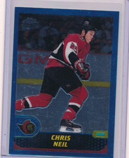 2001-02 TOPPS CHROME CHRIS NEIL #169 ROOKIE CARD. rookie card picture
