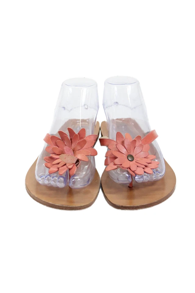 Женские кожаные сандалии-шлепанцы Isaac Isaac Mizrahi с цветочным узором розовые размер 9 B - Изображение 2 из 4