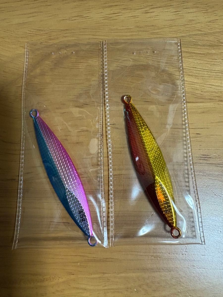 Tungsten Jig 45g Blue Pin Red Fin 2pcs Fishing Lure - Image 2