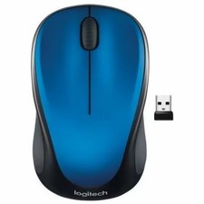 Logitech M317 Wireless Mouse 910-002901 Steel Blue 2.4 GHz USB Nano Receiver