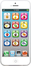 Toy Learning Play Cell Phone with 8 Functions and Dazzling Lights Interactive To