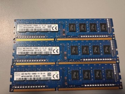 SK Hynix 12GB (3x4GB) PC3L-12800U DDR3-1600 UDIMM 1600 MHz PC3-12800 DDR3 Memory