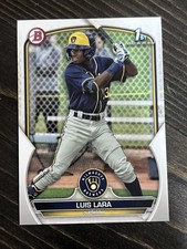 Luis Lara 2023 Bowman 1st Bowman Prospect Paper #BP-100 - Milwaukee Brewers
