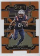 2023 Panini Select Concourse Orange Prizm Die-Cut /499 Demario Douglas #68 1qr7