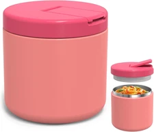 17 OZ Soup Thermo for Hot Food Insulated Vacuum Food Jar with Buckle Lid, Stainl