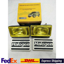 Universal Yellow Fog Light Spot Lamp H3 12v 55w Adjustable Fit All Car