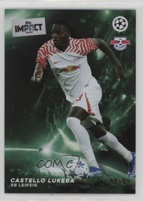 2023-24 Topps Impact UEFA Club Competitions Green 8/99 Castello Lukeba 0w77