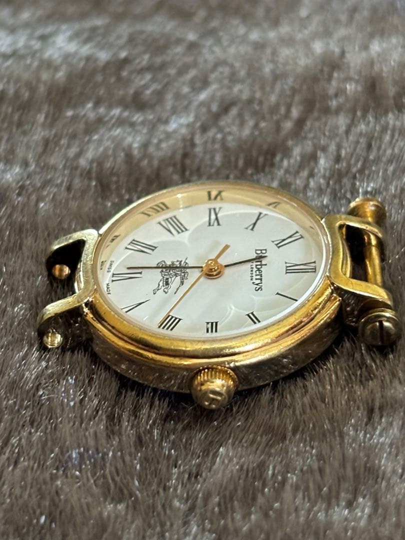 Burberrys Watch 3200 Quartz 18k Gold Plated T2774 for sale online