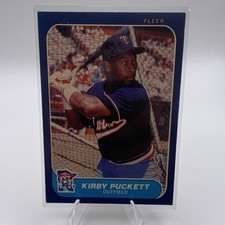 Fleer 1986 Kirby Puckett #401 Minnesota Twins Rookie MLB Baseball Card. rookie card picture