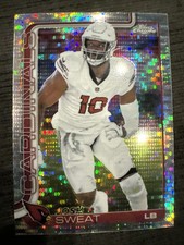 2025 Topps Chrome Josh Sweat Pulsar Refractor #10 Arizona Cardinals