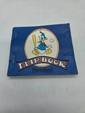 VTG Disneyland A Walt Disney Flip Book Donald Duck Baseball Manufacturing Error