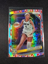2025 Panini Prizm WNBA Logo Angel Reese Silver Prizm Sun