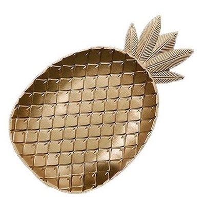 Nordic Decorative Tray Gold Pineapple Shape Serving Tray Jewelry Pallet2025