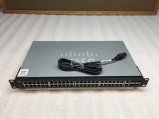 Cisco SG350-52 52-Port Gigabit Managed Switch SG350-52-K9 V02 w/ Rack Ears