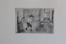 Marcellin DESBOUTIN Drypoint Engraving Portrait Children of the Engraver (69524)