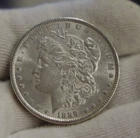 1889 US Morgan Silver Dollar $1 Nice  AU