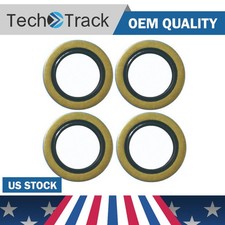 (Pack of 4) Double Lip Grease Seal 1.719" ID, 2.565" OD for 3500 lb Trailer Hub