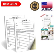 Organize Sales Orders with 321Done Duplicate Carbonless Invoice Booklet - 2-Pack