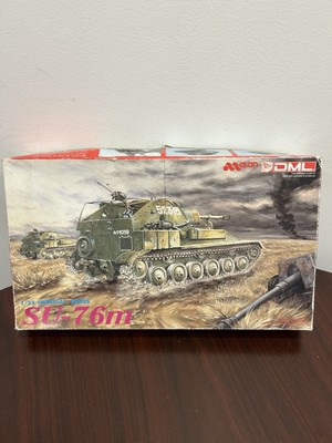 DML  SU-76M Tank kit  #9001 Scale 1/35 All Parts Appear To Be There..