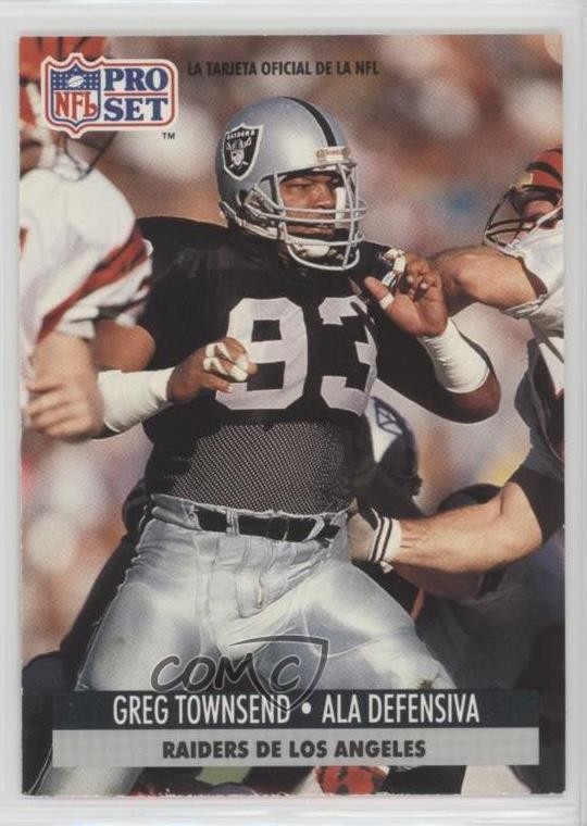 1991 Pro Set Spanish Greg Townsend #117 0a2