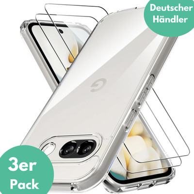 Hülle + 2X Schutzglas für Google Pixel 10A Panzerfolie Display Full Screen Case