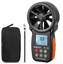 BTMETER BT-100 Digital Anemometer Air Meter Wind Chill Wind Speed Gauge 30M/s