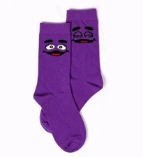 McDonald’s Limited Edition Grimace Face Socks - NEW Design!
