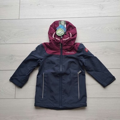 TROLLKIDS BERGEN Mädchen Hardshell Outdoorjacke Marineblau Pflaume Gr. 98