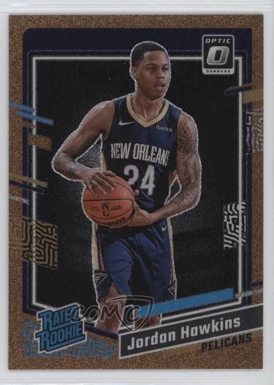 2023 Donruss Optic Rated Copper Glitter Prizm /99 Jordan Hawkins #238 Rookie RC