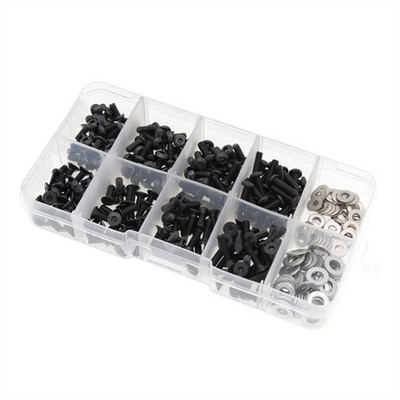 Schrauben Organizer Box Hardware Aufbewahrungsbox sortiert blau Riegel für Hobby