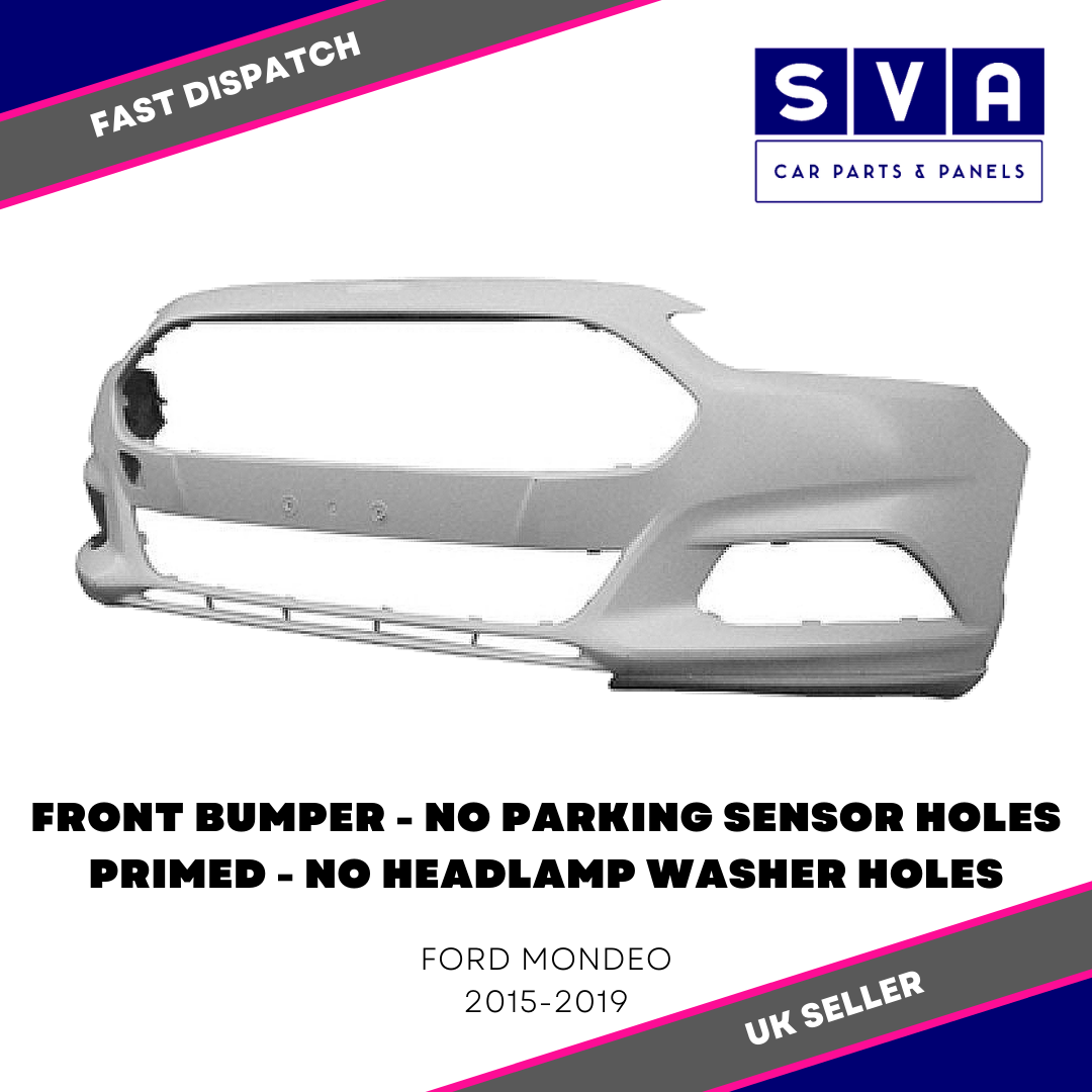 Ford Mondeo 2015-2019 Front Bumper Primed No Pdc No Washer - Insurance Approved