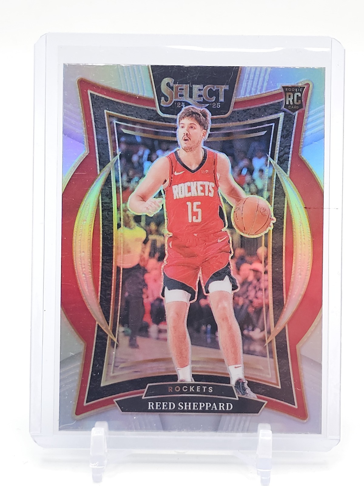 REED SHEPPARD 2024-25 SELECT CONCOURSE SILVER ROOKIE RC #68 ROCKETS Q5690