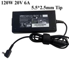 Original Liteon 120W 20V 6A AC Adapter 5.5 2.5mm Tip Charger Power Supply