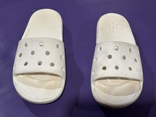    Crocs Classic Slide Sandals   White   Men  s 6 / Women  s 8   