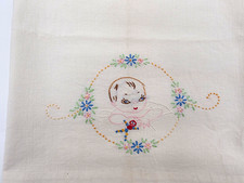 Linen Cottage Baby Sheet 52 x 35 White Floral...