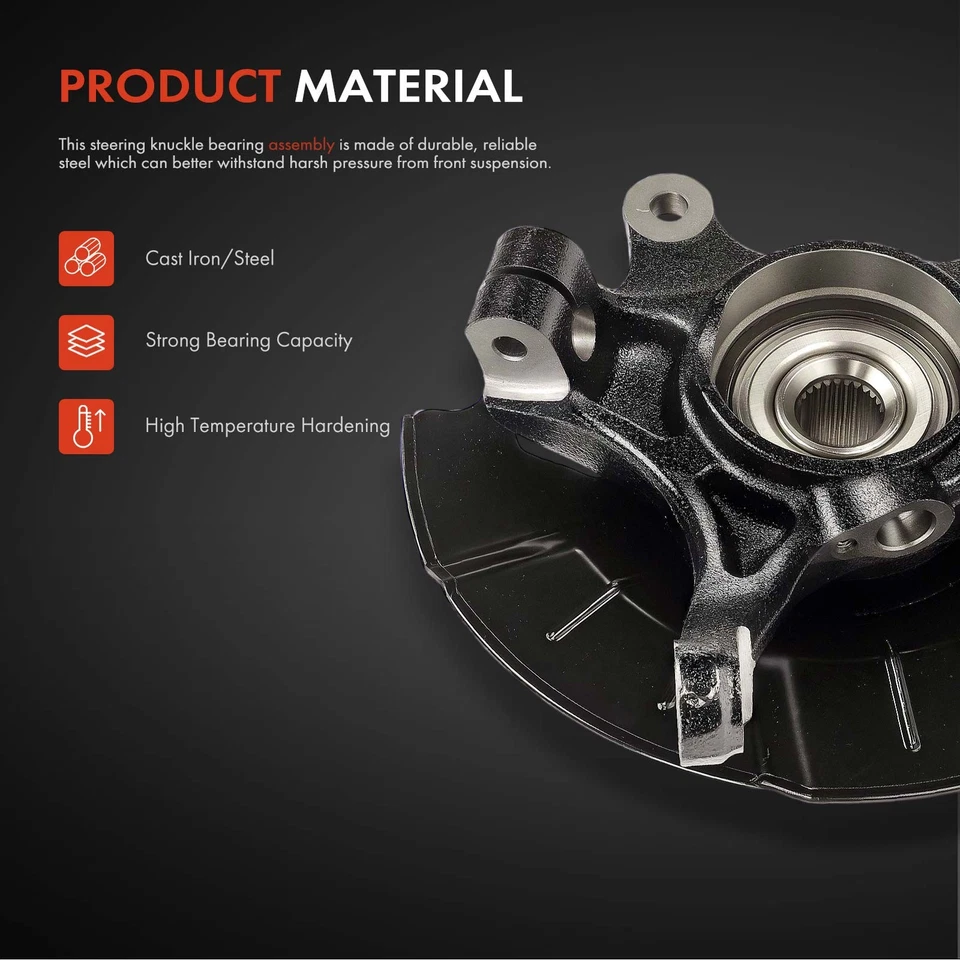 Conjunto de cojinete de nudillo y buje de dirección delantera derecha para Kia Soul 2014 2015 2016 Foto 4 de 4